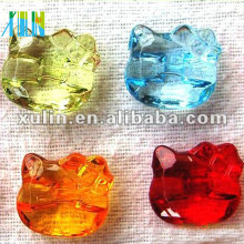 perlas de acrílico del gato del gatito transparente al por mayor